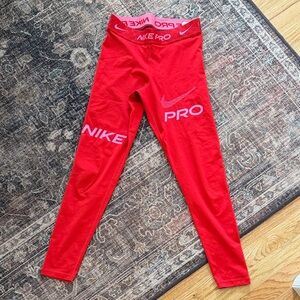 Nike Red Pro Leggings